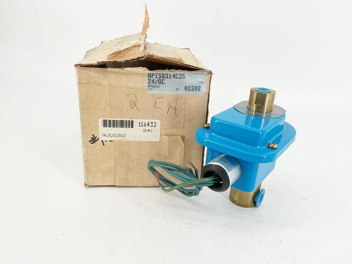 Asco WPIS8314C35 24VDC Solenoid Valve 100PSI 1/4" Pipe