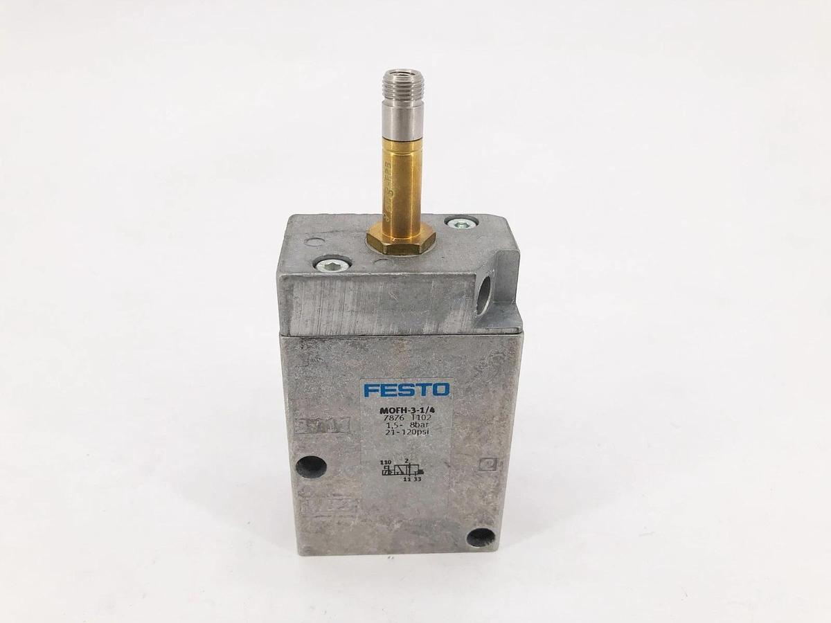 New Festo MOFH-3-1/4 Solenoid Valve 2-Pos. 3-Way 120psi 1/4"NPT 7876