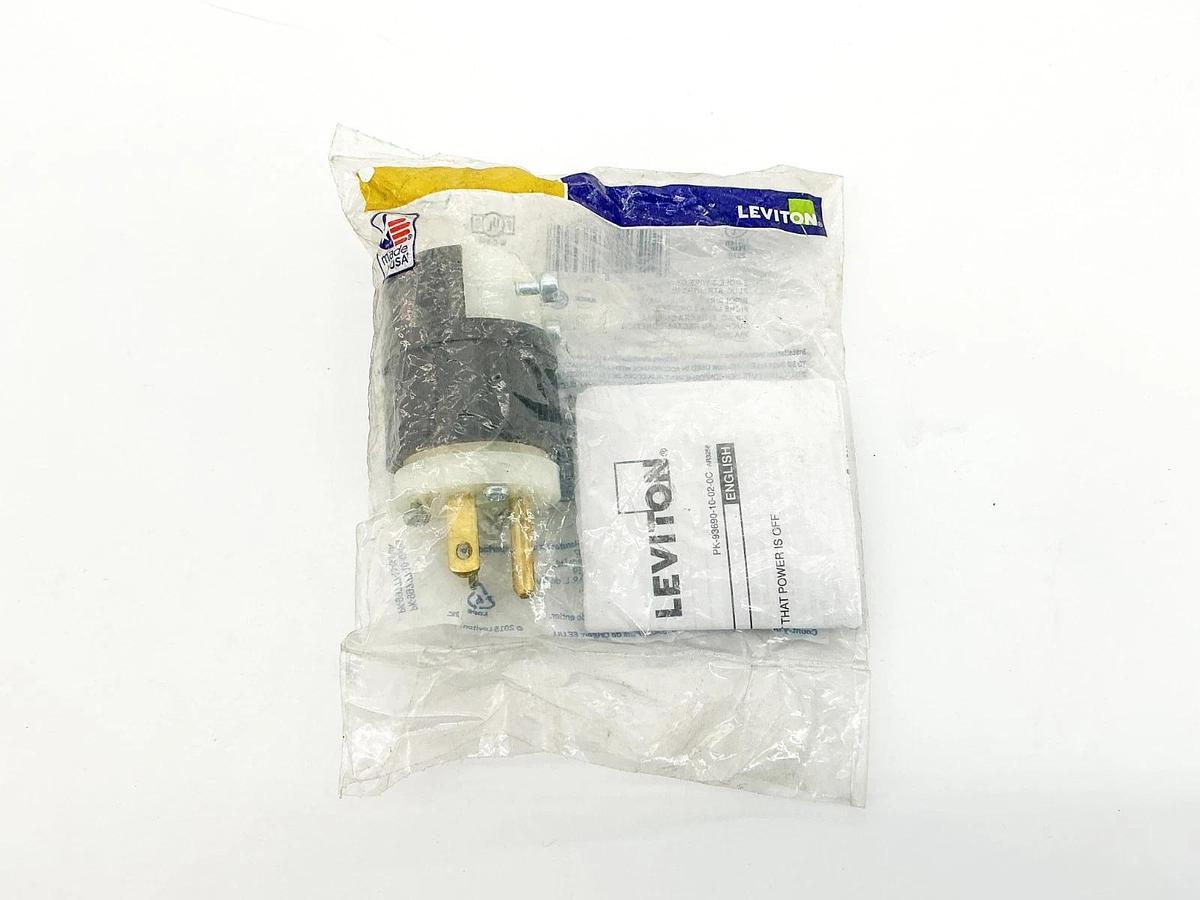 New Leviton 061-5466-C Straight Blade Plug 20A 250V 2P 3Wire