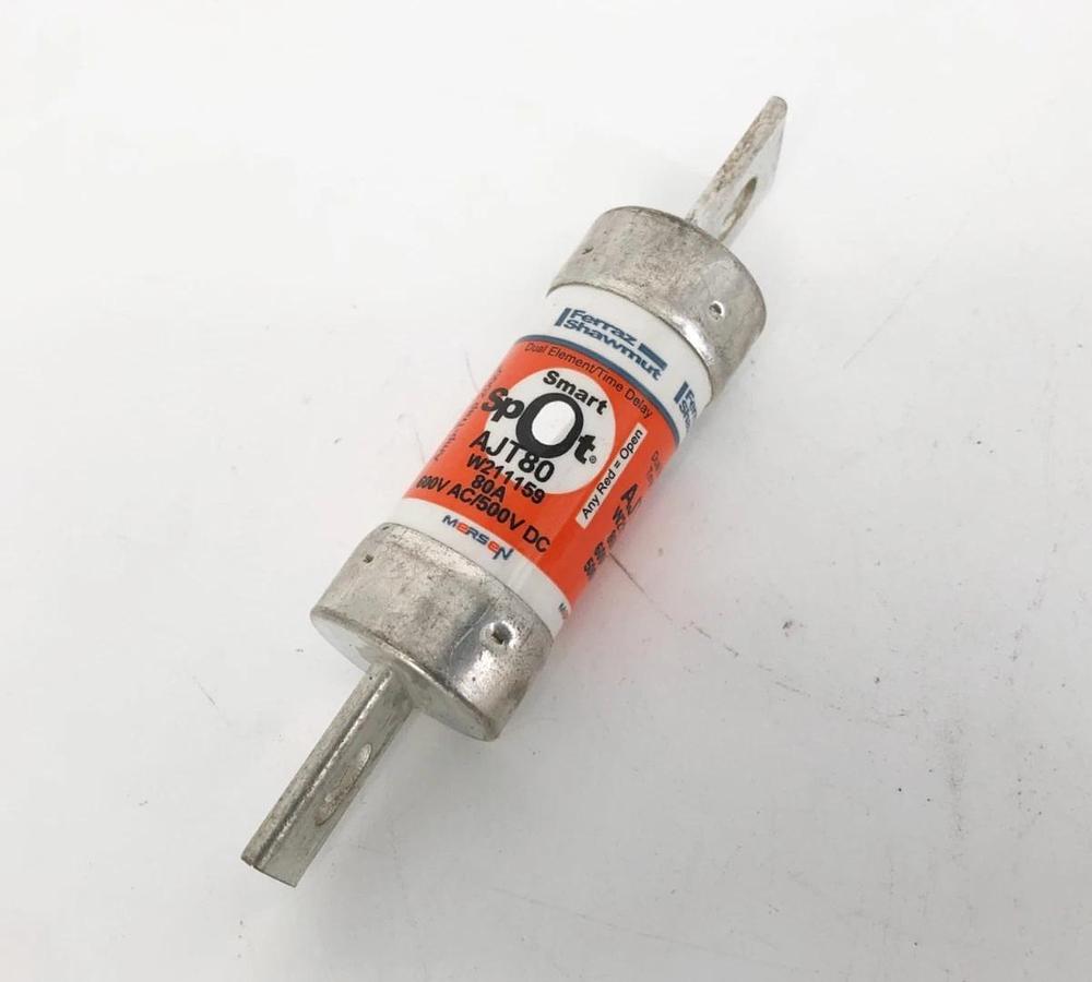 New Ferraz Shawmut AJT80 Smart Spot Fuse 80A 600VAC 500VDC Class J - No Box