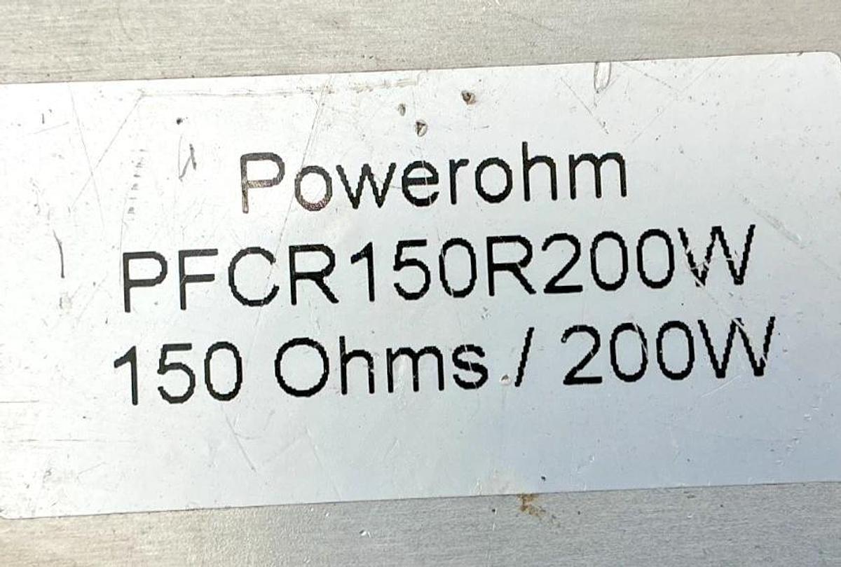 Used Powerohm PFCR150R200W Braking Resistor 2-Wire 150OHMS 200-Watts
