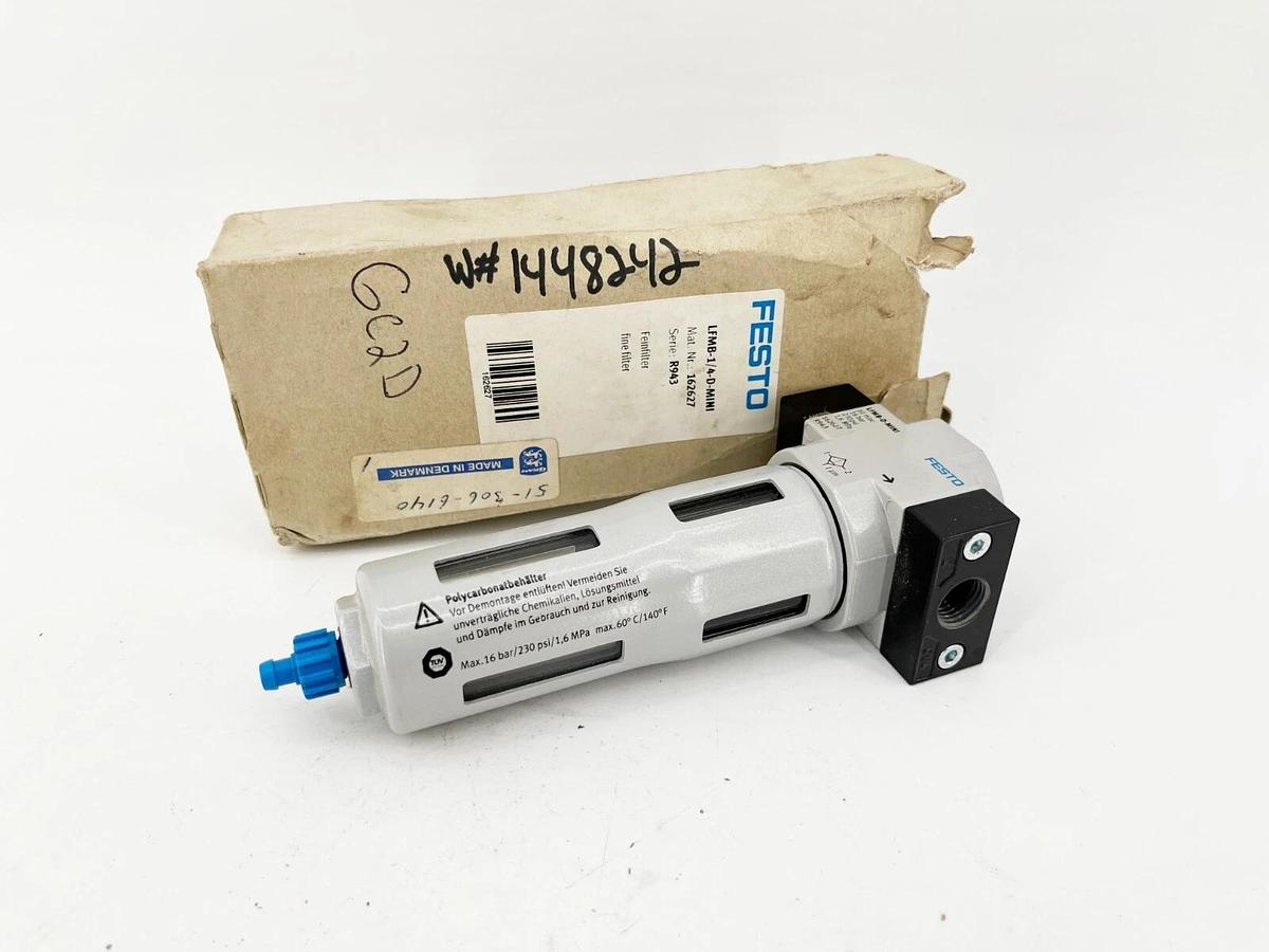 New Festo LFMB-1/4-D-MINI Fine Filter 230PSI 1/4" 162627