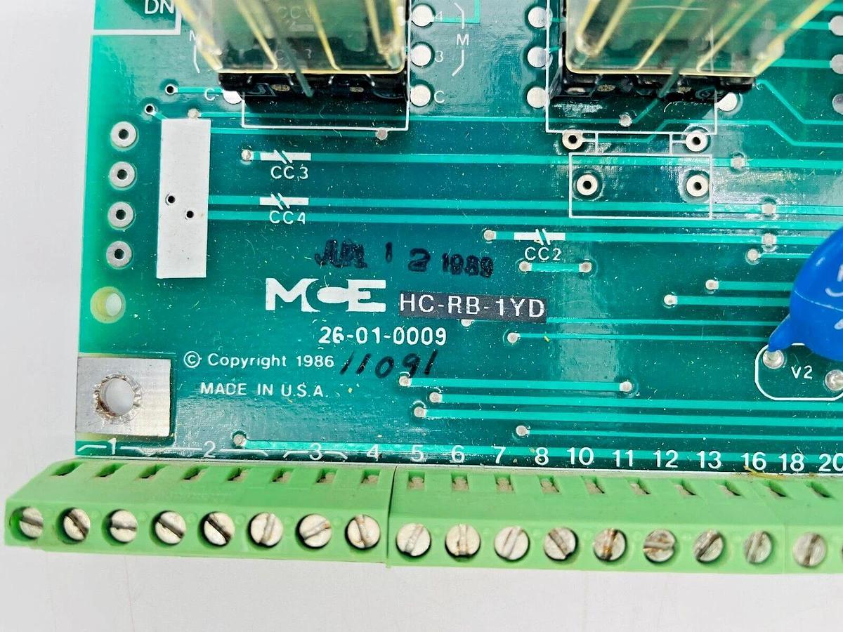 Used MCE HC-RB-1YD 26-01-0009 PCB Circuit Control Board