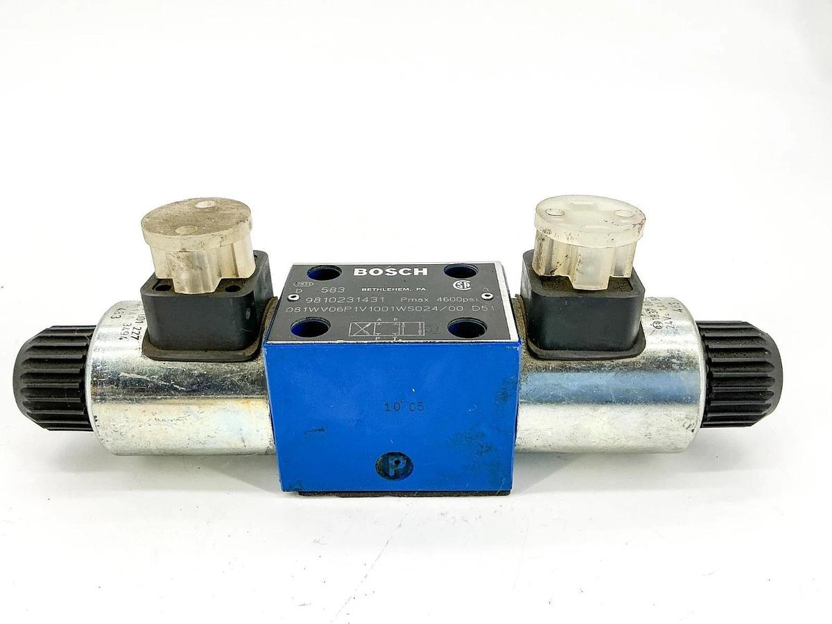 New Bosch 9810231431 Hydraulic Valve 4600PSI 24V 081WV06P1V1001WS024/00 D51