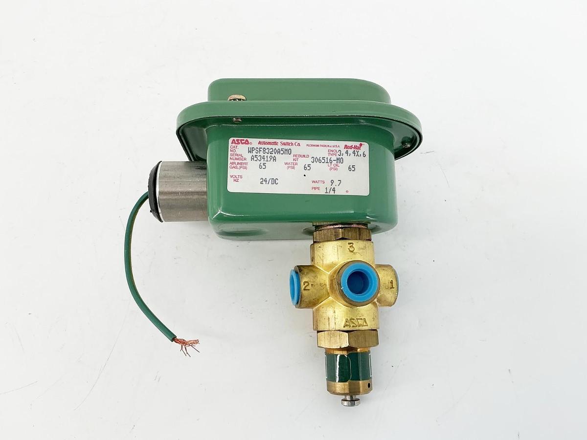 New Asco WPSF8320A5MO 24VDC Solenoid Valve 1/4" Pipe 65PSI 9.7W - No Box