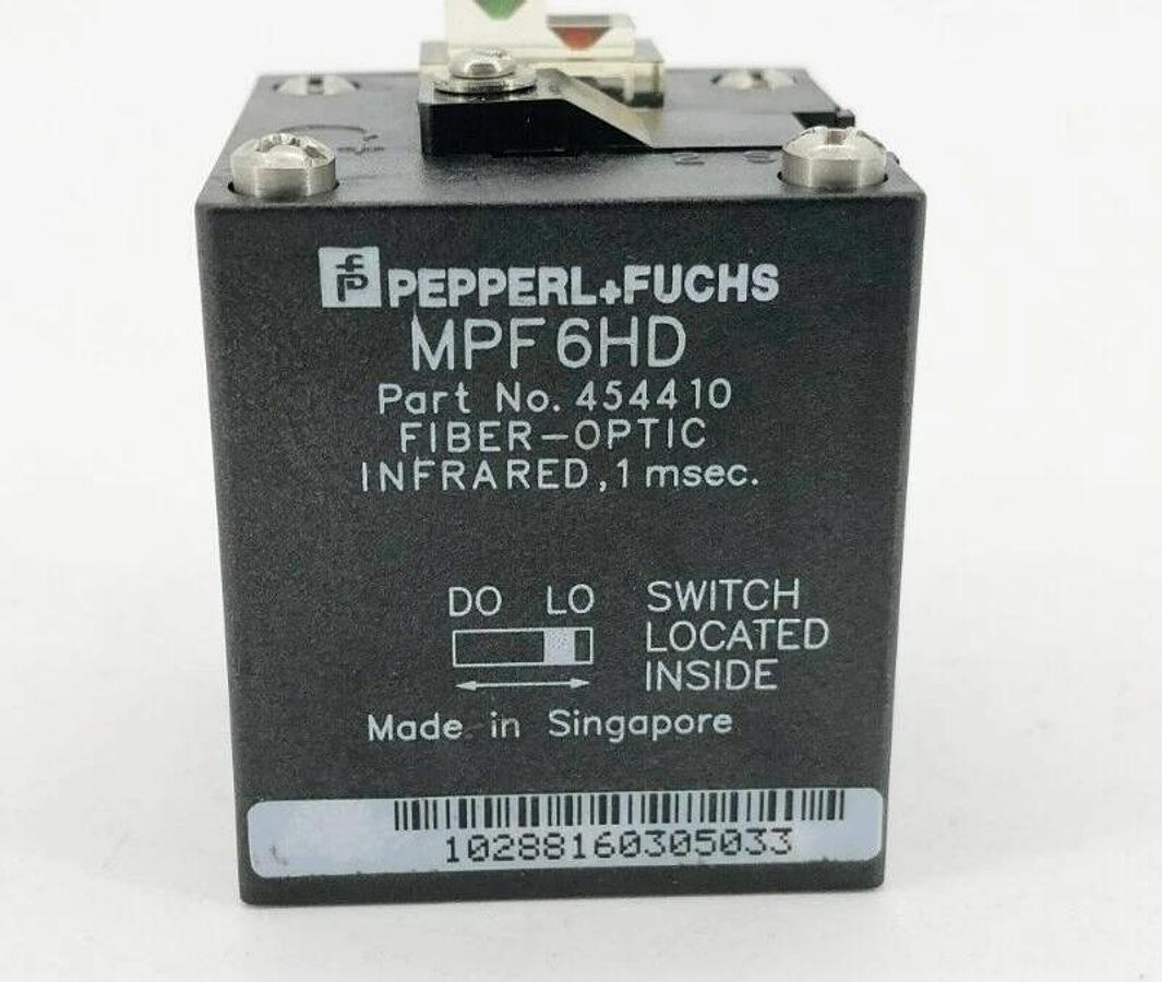 New Pepperl + Fuchs MPF6HD Fiber Optic Sensor Head 1ms 454410 - No Box