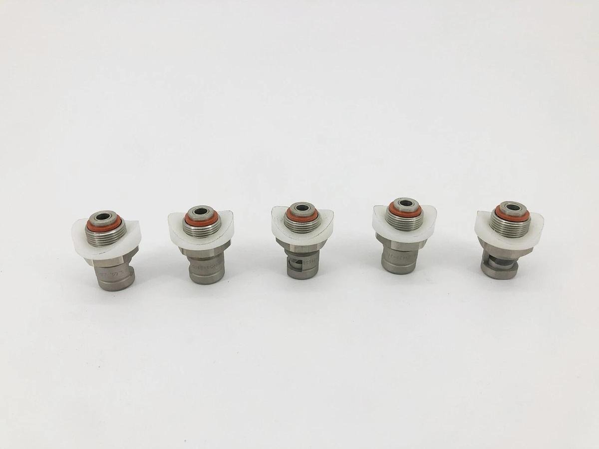 Lot of 5 New Spraying Systems 20235-6012-316SS Self Cleaning Nozzles Stainless