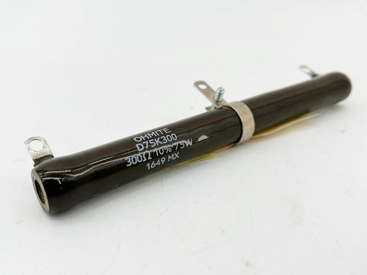 New Ohmite D75K300 Wirewound Resistor 300OHMS 2.62KWV