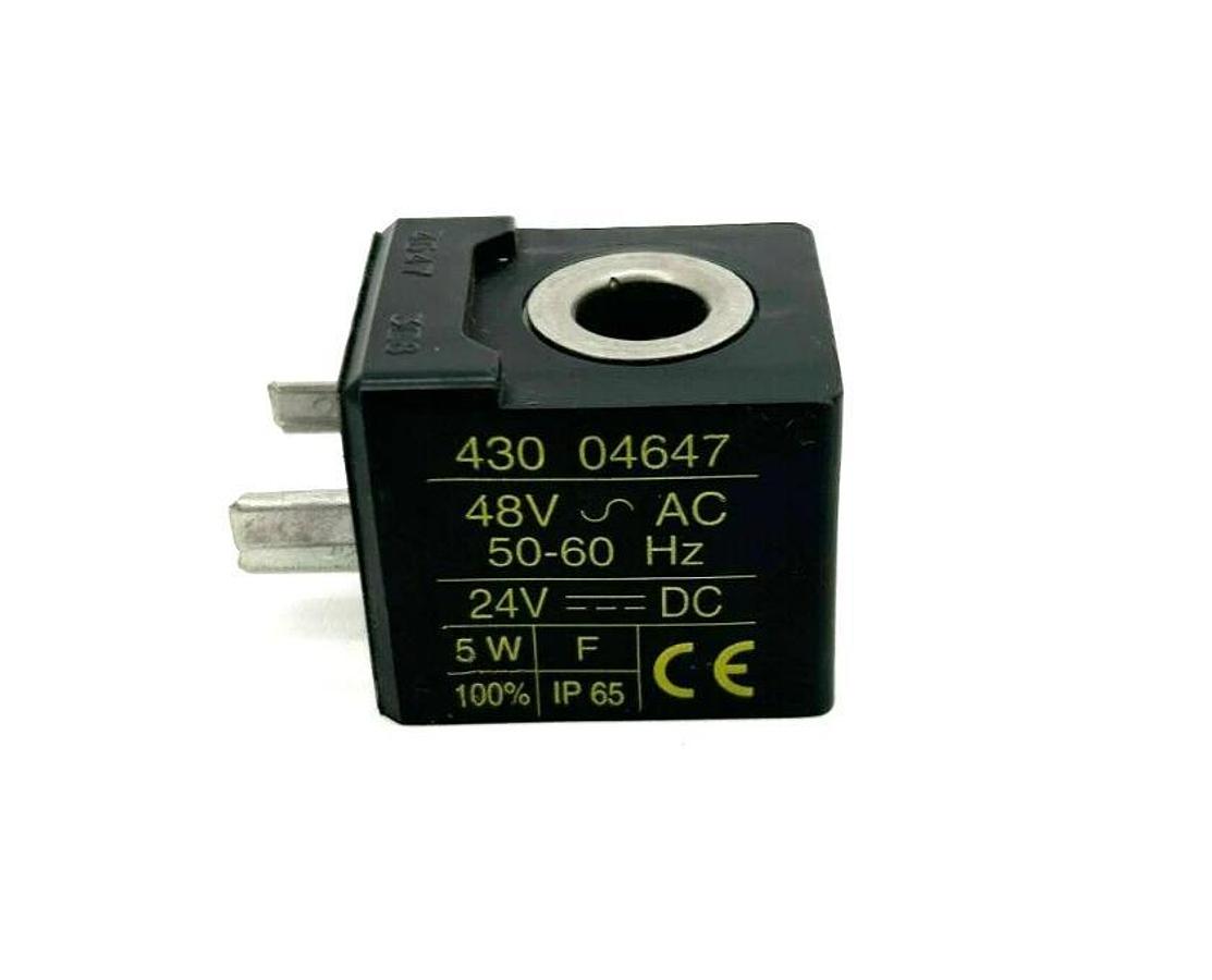 New Asco 10700261 Pilot Solenoid Valve Coil Only 24VDC 48VAC