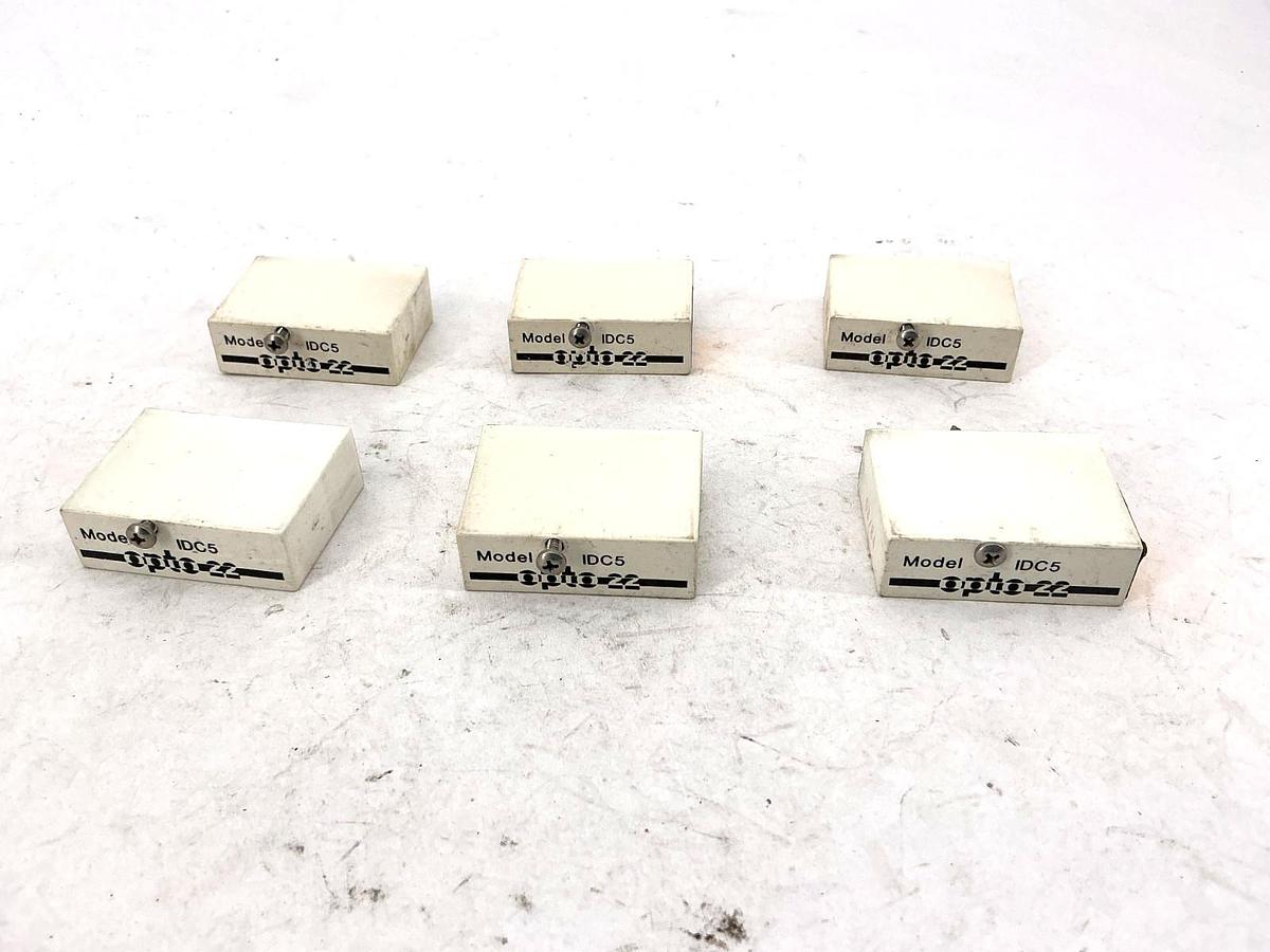 Used Lot of 6 OPTO 22 IDC5 Input/Output Module 5-Pin