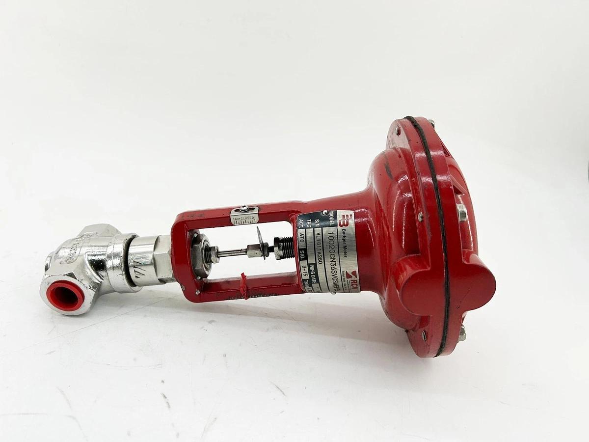 New Research Control Valve 1002GCN36SVCSAEP36 Flow Control Valve 3-15 SIG