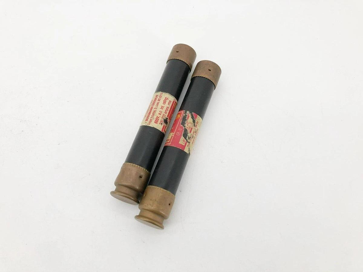 Lot of 2 New Fusetron FRS-R-1 Time Delay Fuses 600V 1A