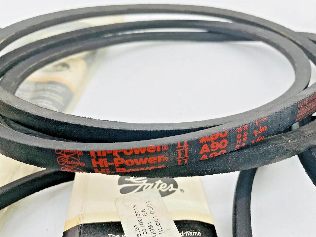 Lot of 9 New Gates Hi-Power V-Belt Various Sizes A68 A80 A90 B66 B75 B81 B105