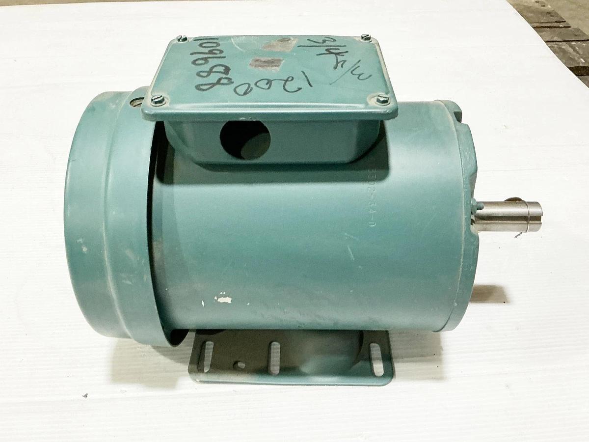 Used Reliance B78C6912M-PT Electric Motor 3/4HP 575V 1140RPM FK143T Frame