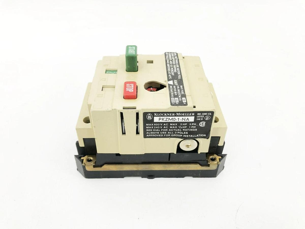 New Klockner-Moeller PKZM0-1-NA Motor Circuit Protector 600VAC 3HP