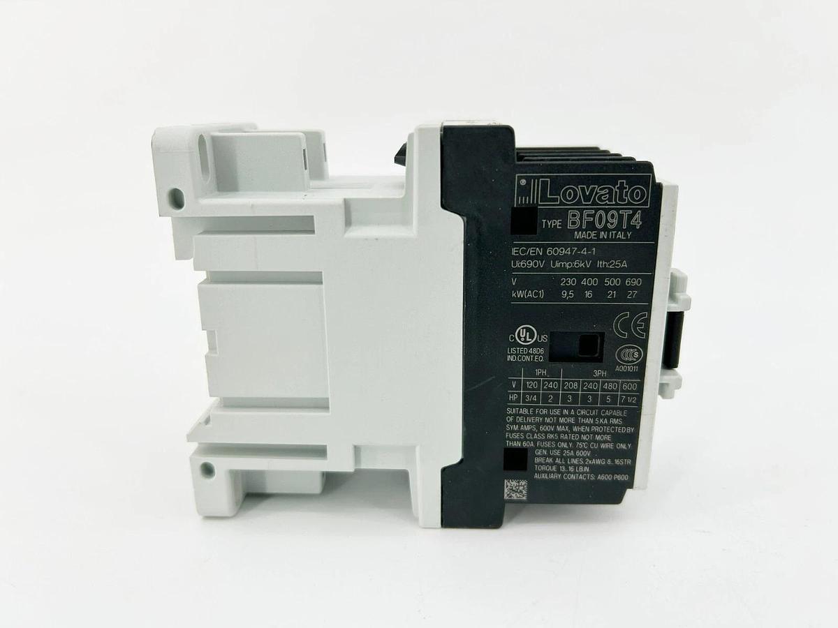 New Lovato BF09T4D024 Contactor, 24VDC, 25A BF09 T4 D024