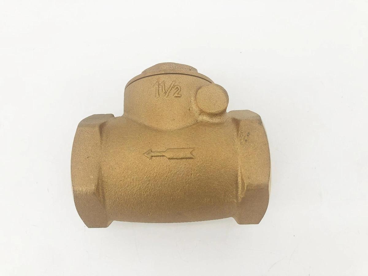 New Zoro Select 10F294 Bronze Swing Check Valve 1-1/2" NPT
