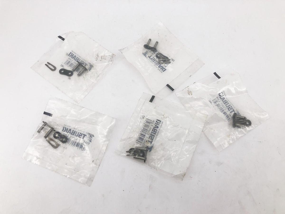 Lot of 5 New Tsubaki RS40-1 Offset Roller Chain Links 1/2" Pitch