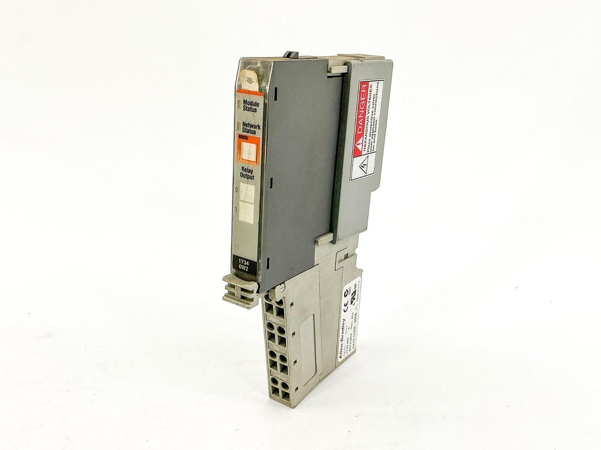 Used Allen Bradley 1734-OW2 I/O Relay Module 240V 4A Ser.A