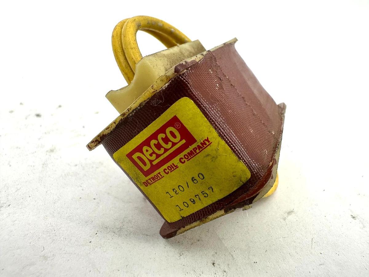 New Detroit Coil Decco 109757 Coil 120V 60HZ 2 Wire - No Box