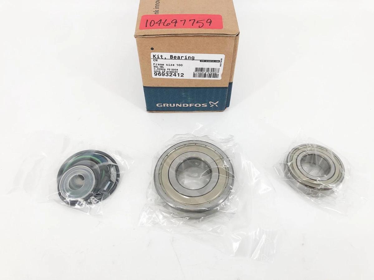 New Grundfos 96932412 Bearing Kit for CM Series MG(E) 100 Motor