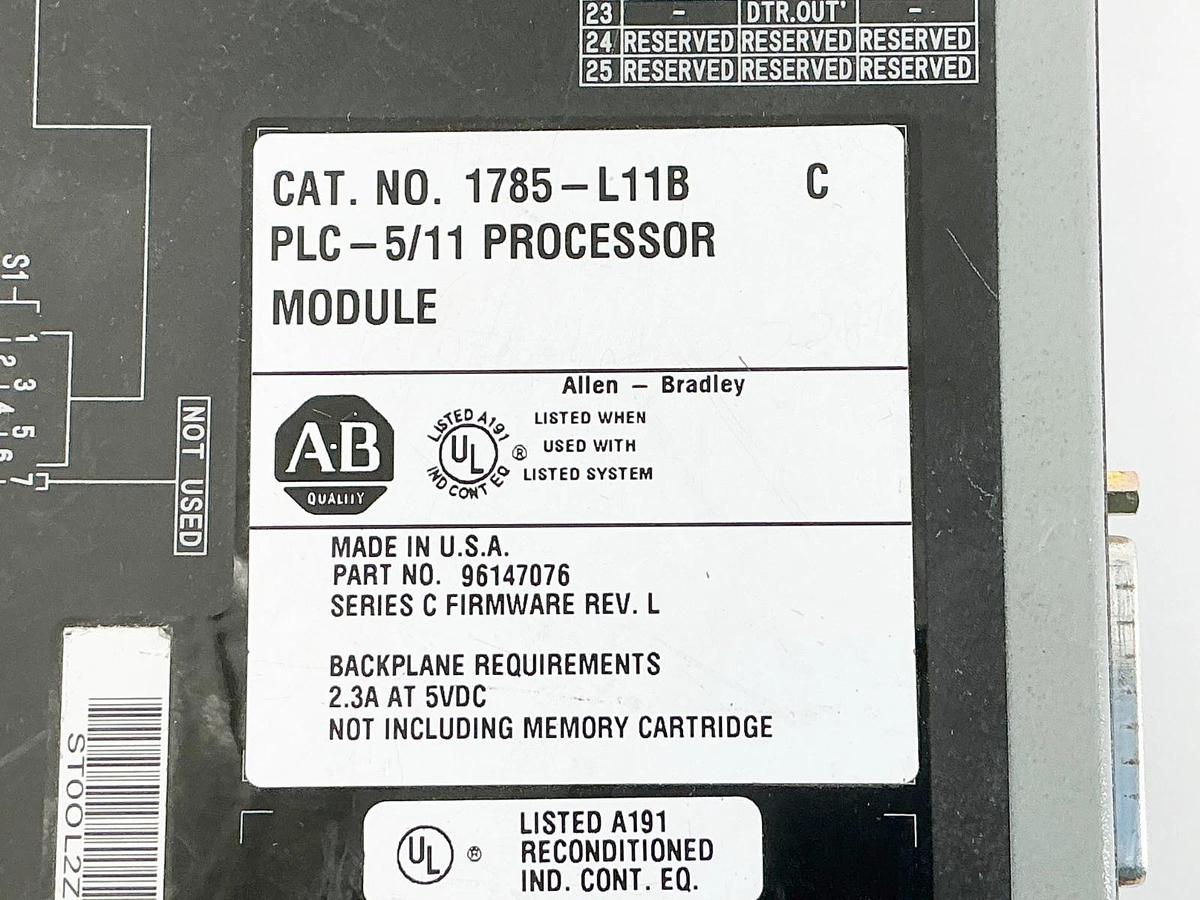 New Allen Bradley 1785-L11B Ser. C PLC5/11 Processor Module - No Box