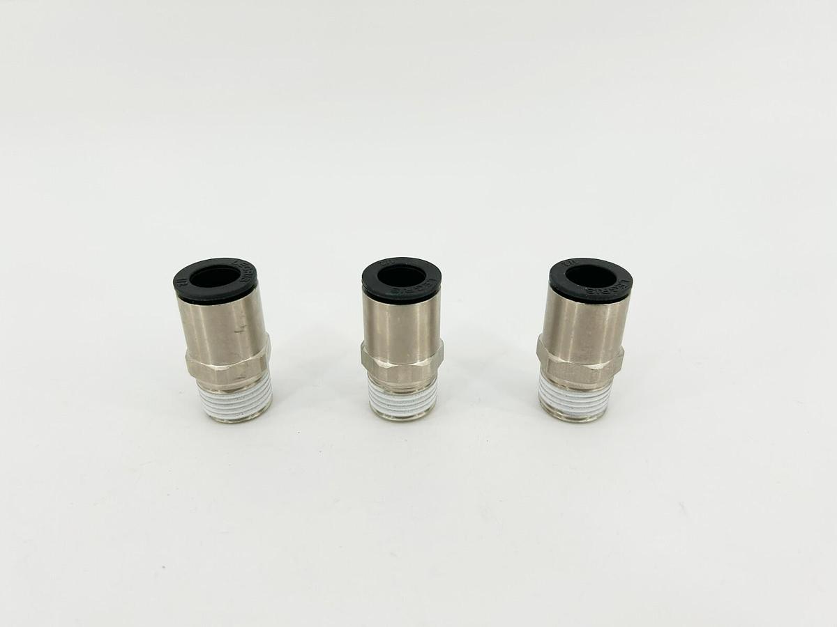 Lot of 3 New Lawson 86755 Male Connectors, 1/2" x 1/2", 290PSI