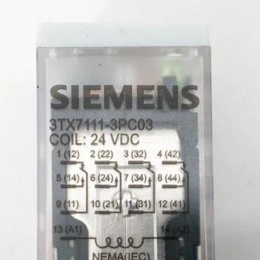 New Siemens 3TX71113PC03 Relay 14 Pin 24VDC 5A 4PDT