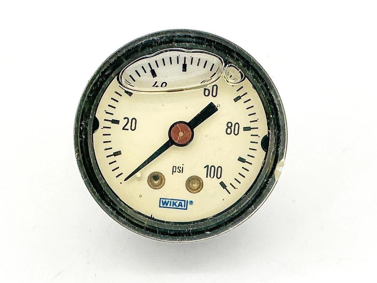 New Wika 9738266 Pressure Gauge 100PSI 1/8"npt 1.5" Face 113.13 1.5"