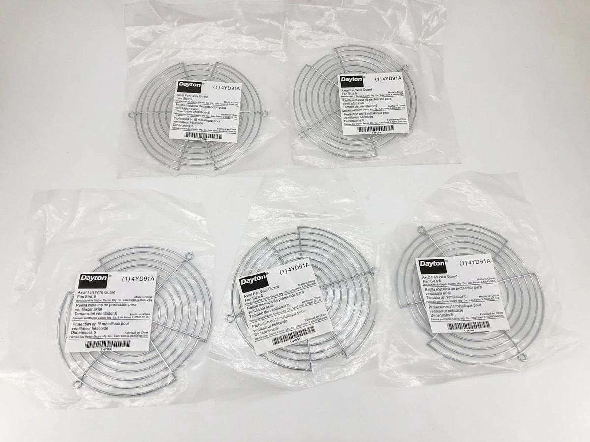 Lot of 5 New Dayton 4YD91A Axial Fan Cover Accessories