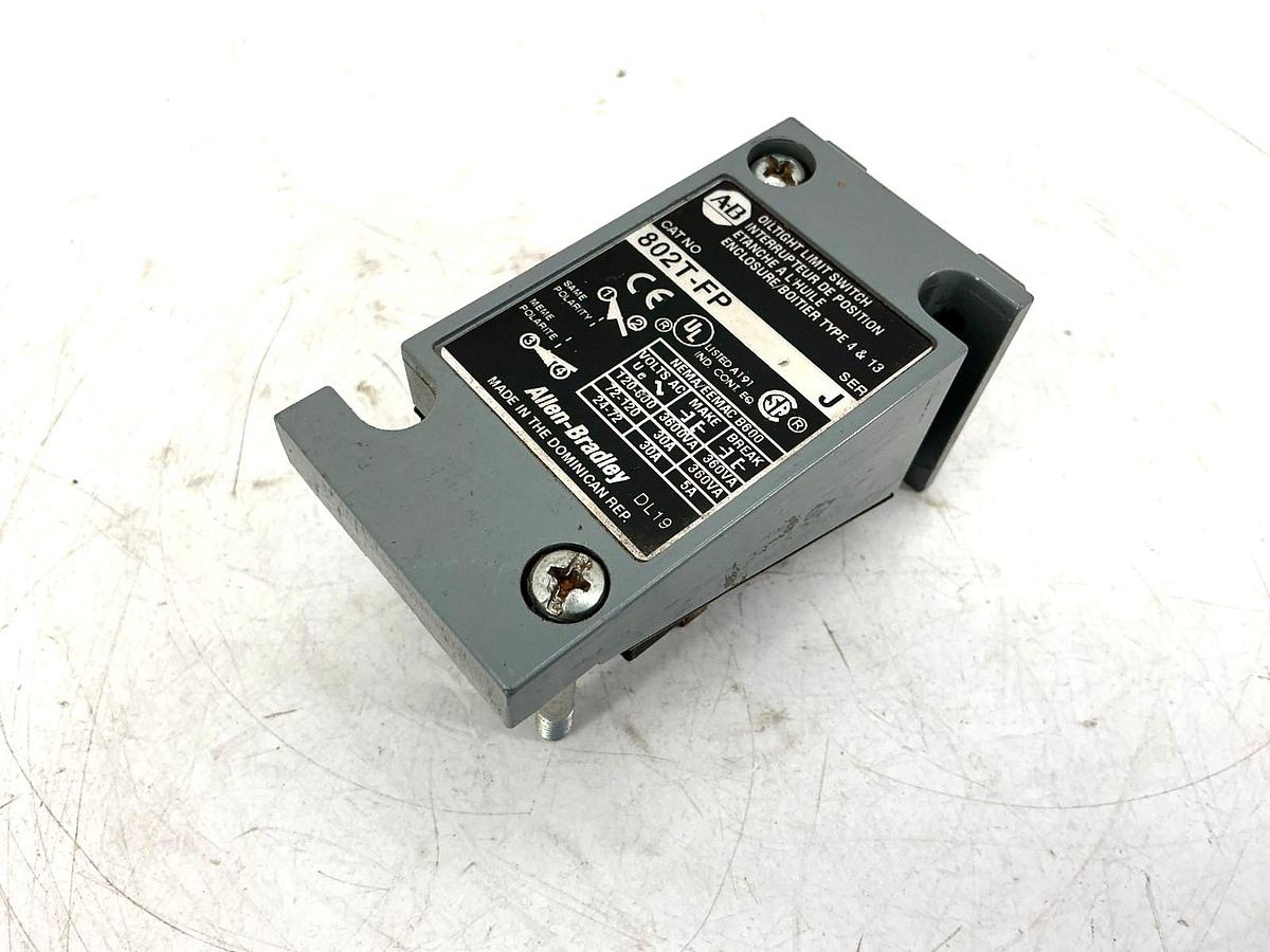 Used Allen Bradley 802T-FP Limit Switch - Main Body Only - No Box