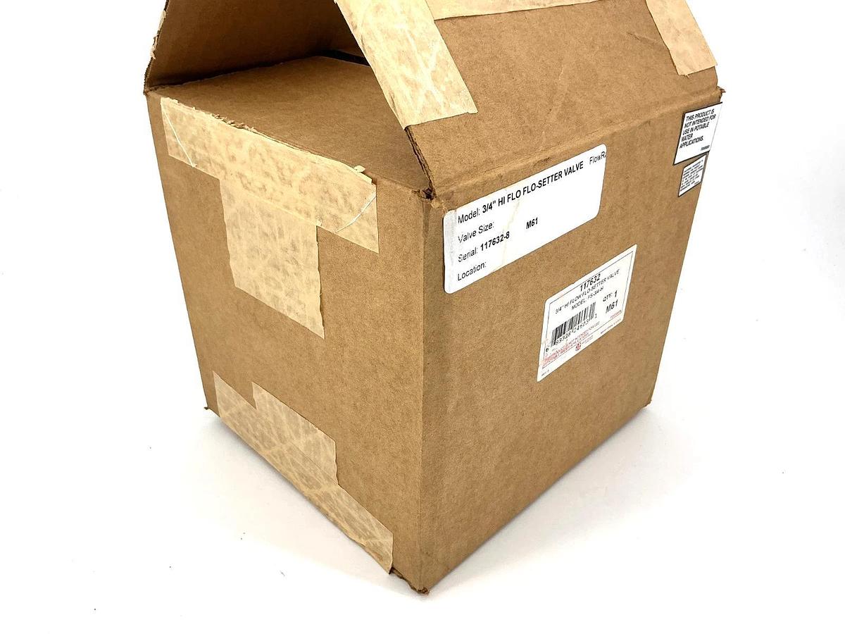 New Bell & Gossett 117632 HI Flow Flo-Setter Valve FS-3/4-H 3/4" NPT