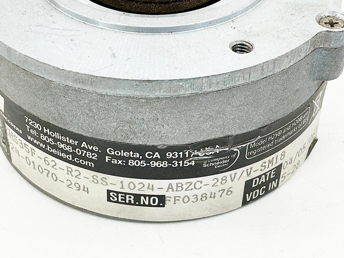 New BEI KHS35F-62-R2-SS-1024-ABZC-28V/V-SM18 Encoder 5-28VDC 924-01070-294
