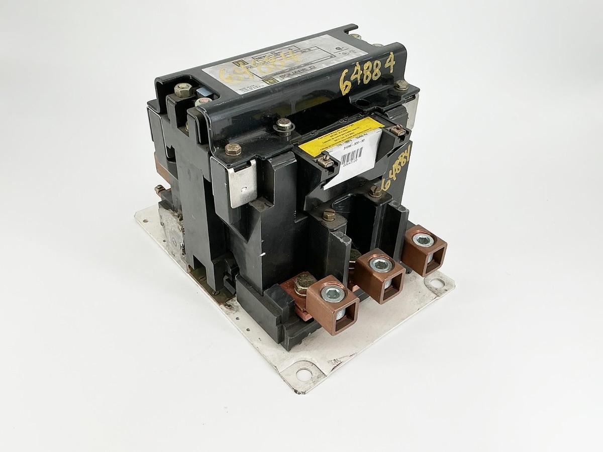 New Square D 8502SGO2V02S1 Contactor 120V Coil NEMA Size 5 3-Pole - No Box