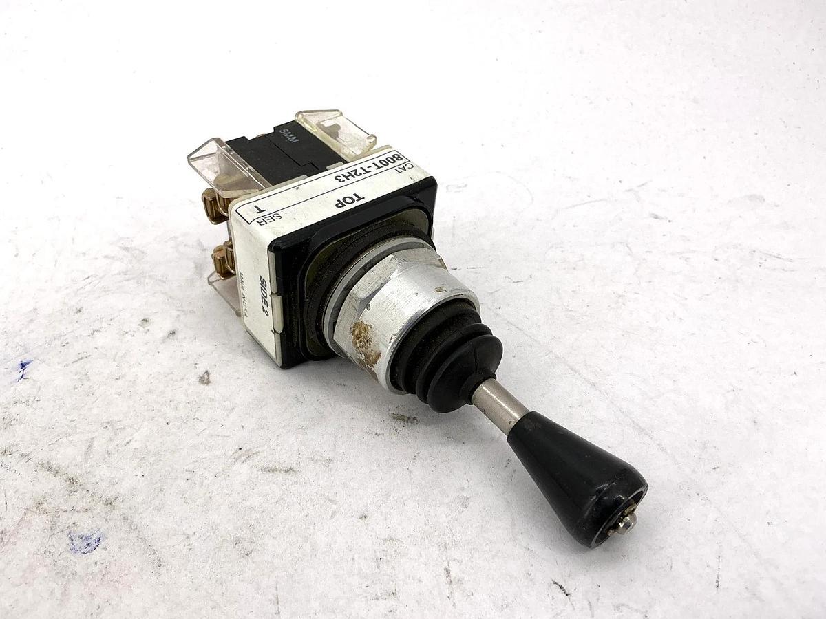 Used Allen Bradley 800T-T2H3 Ser T Toggle Switch 2-Way Spring Return - No Handle Cap