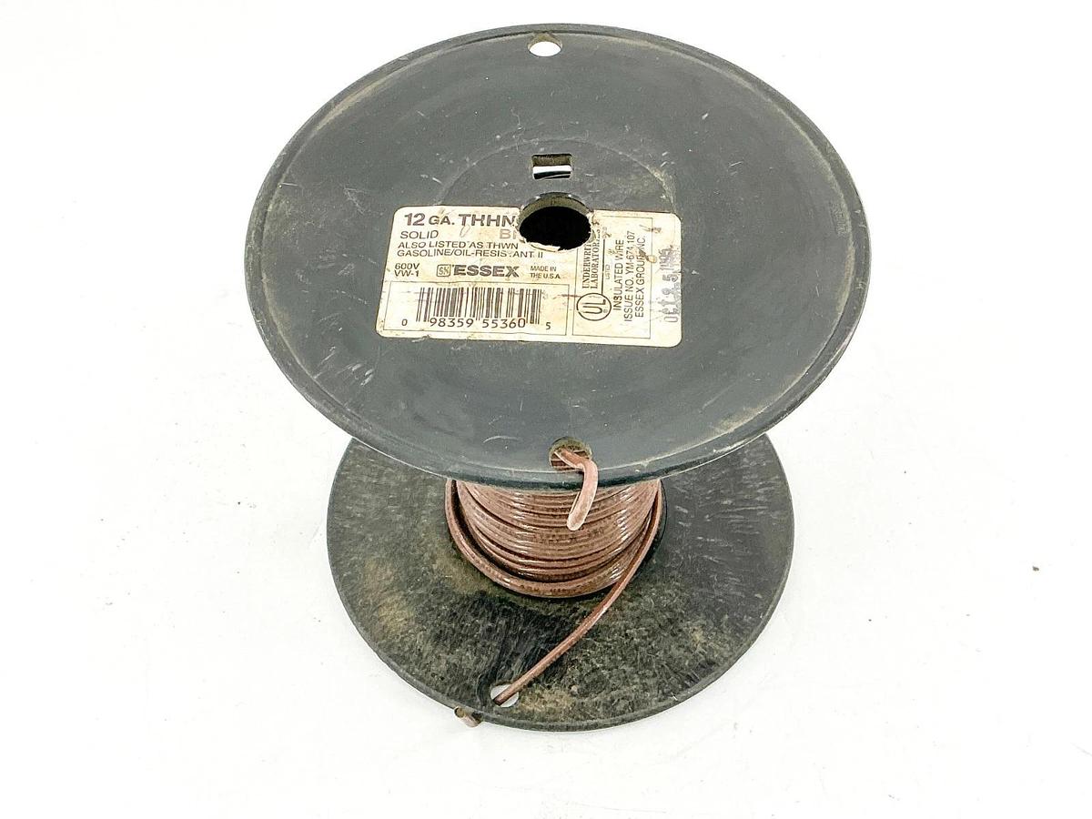 New Essex VW-1 12GA THHN Copper Wire 600V 100+ Feet 1.15LB
