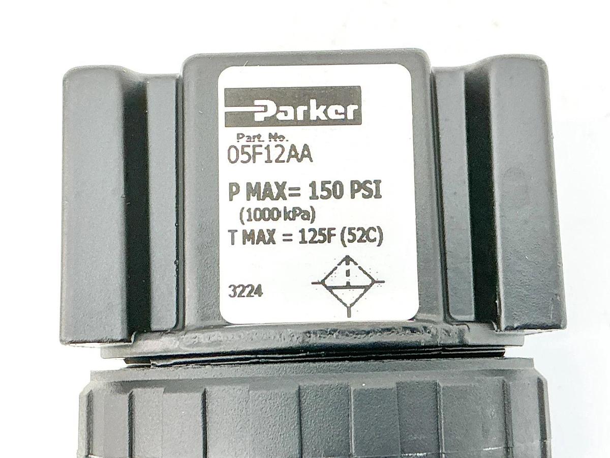 New Parker 05F12AA Particulate Filter 1/4" NPT 40 Micron 150psi