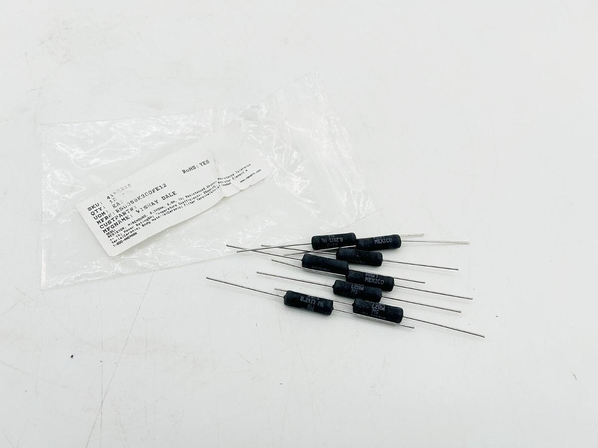 New Lot of 7 Dale 41K9212 Resistor RS-5 8.2K OHMS RS0058K200FE12