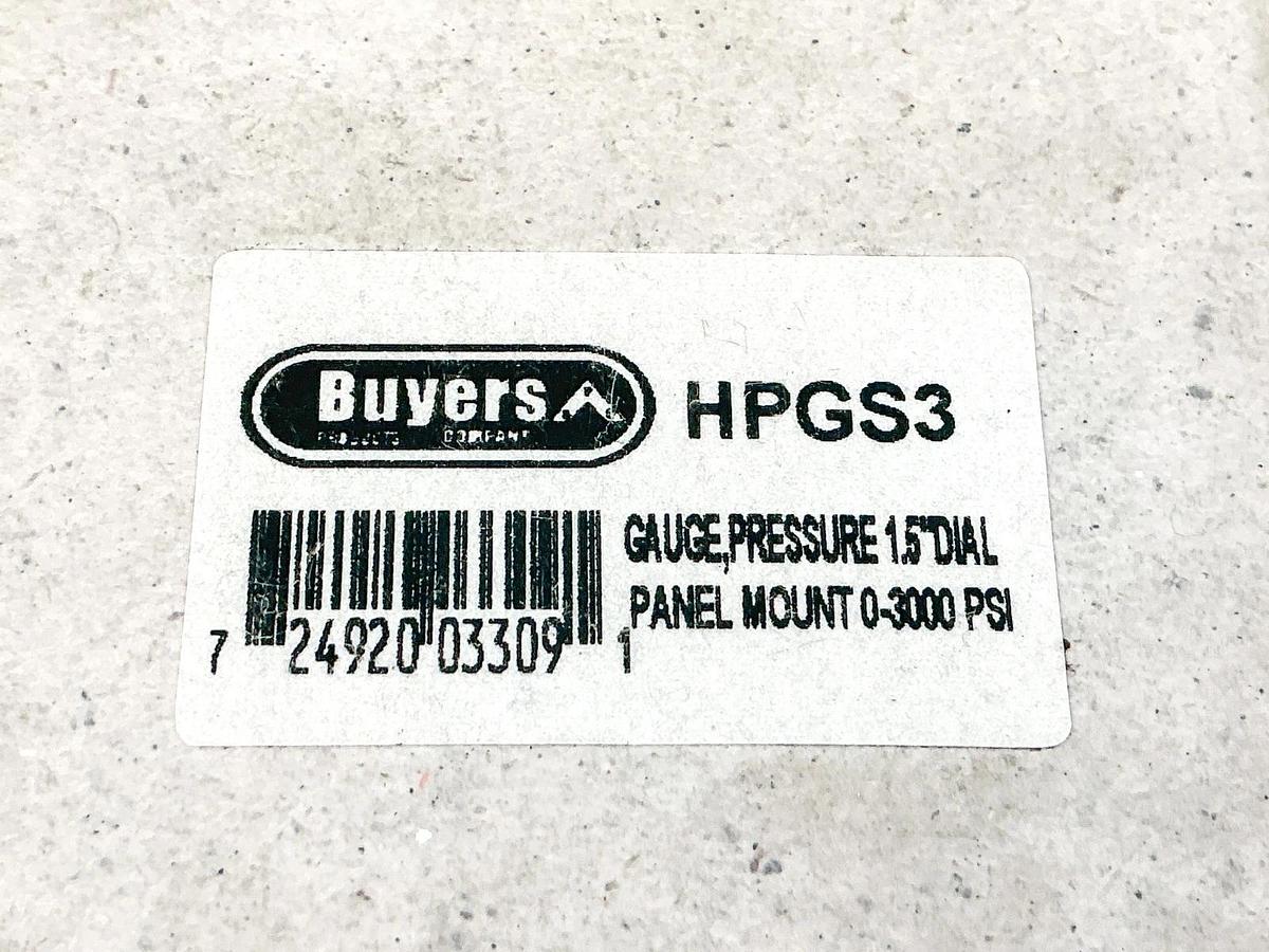 New Buyers HPGS3 Pressure Gauge 0-3000PSI 1.5" Dial