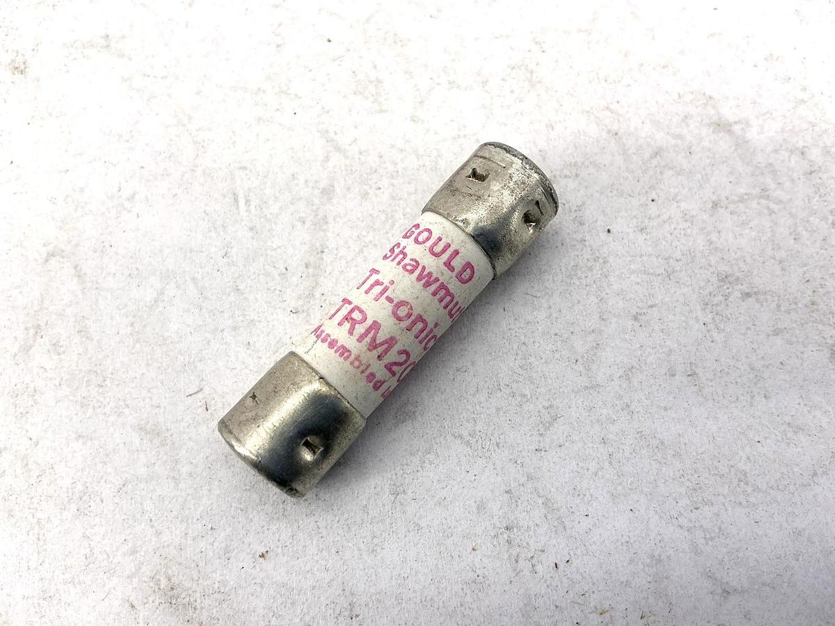 Lot of 4 New Gould Shawmut TRM20 Tri-Onic Time-Delay Fuse 20A 250V