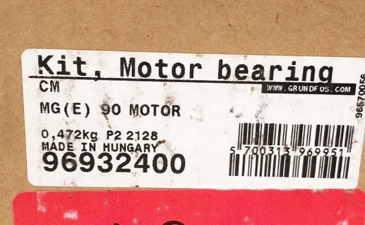 New Grundfos 96932400 Motor Bearing Kit for CM Series MG(E) 90 Motor