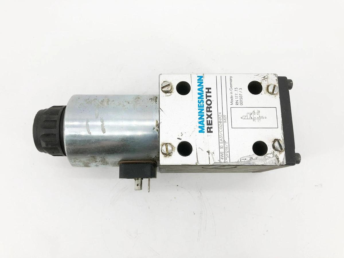 Used Rexroth 4WE10EA31/CG24N9Z4 Directional Valve 24VDC 1.46A 591219/1