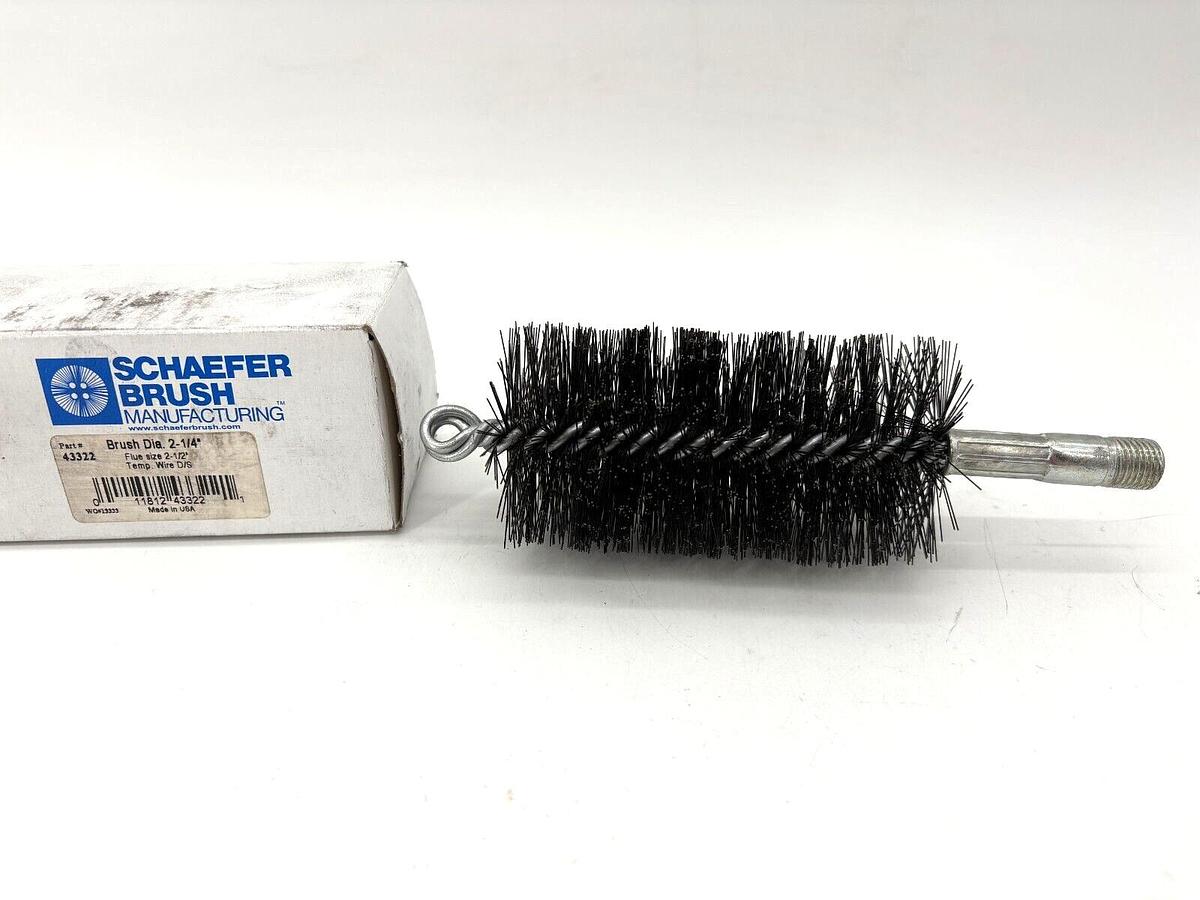 New Schaefer 43322 Flue Brush Tempered Wire 2-1/4" Brush Diameter