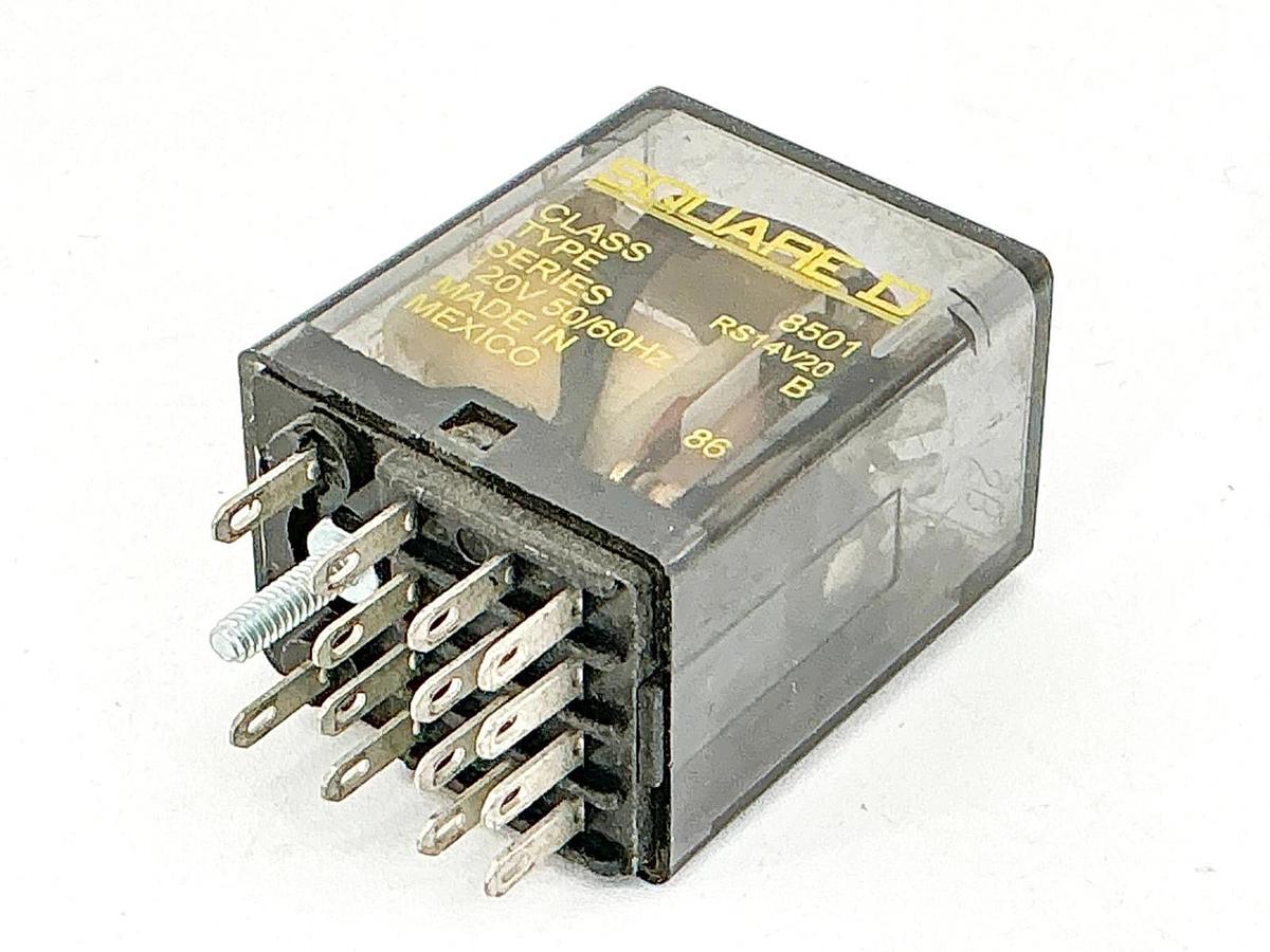 New Square D 8501RS14V20 Relay 120V 5A 1/10HP - No Box