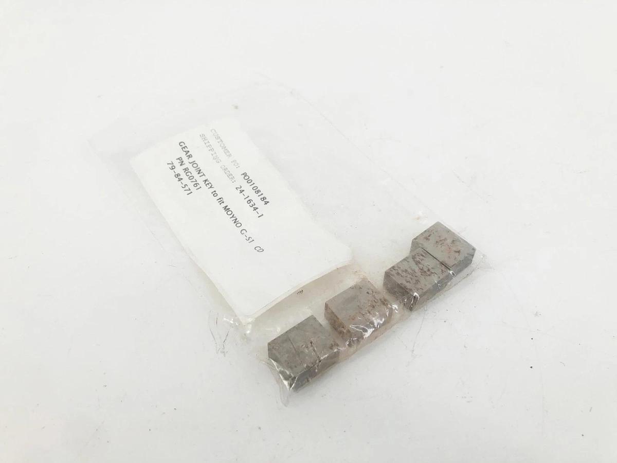 Lot of 4 New RG0761 Gear Joint Keys for Moyno G-S1 CD - No Box