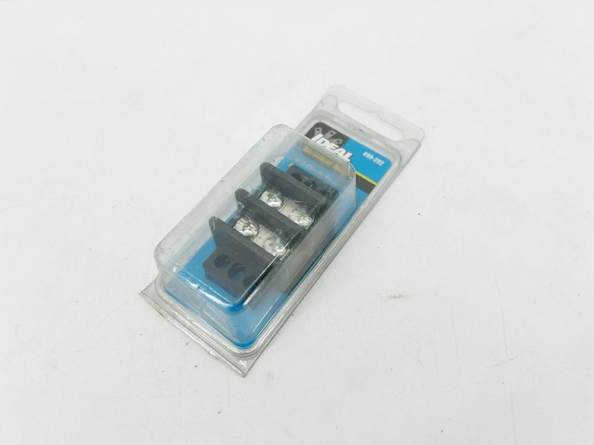 Lot of 3 New Ideal Ideal 89-202 Terminal Strips 30A 600V