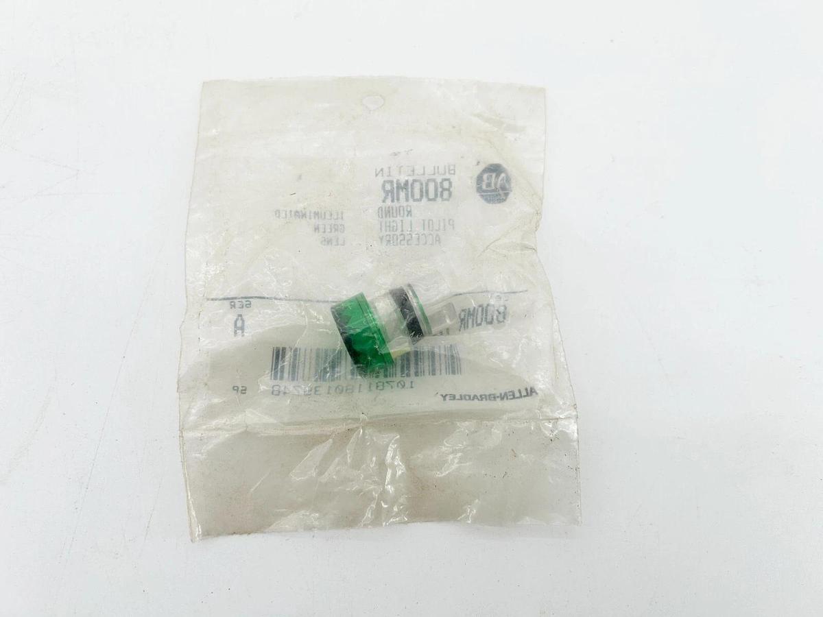 New Lot of 3 Allen Bradley 800MR-N1G Pushbutton Lens Cap Green Ser.A