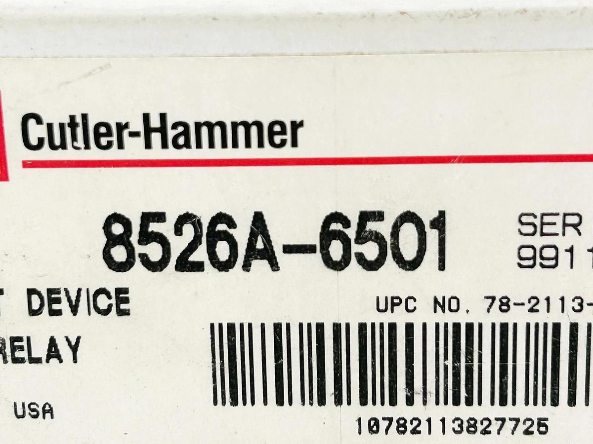 New Cutler Hammer 8526A-6501 Output Device Relay DPDT