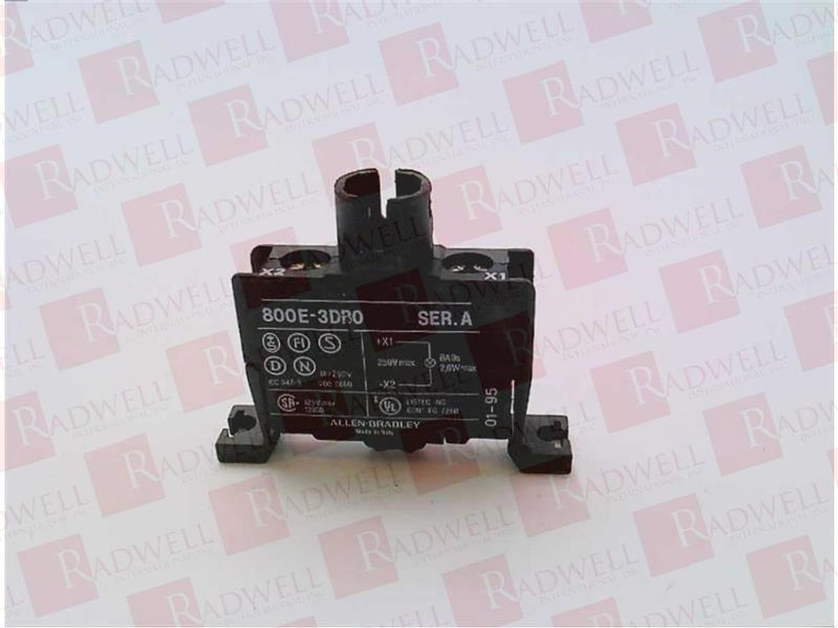 New Lot of 2 Allen Bradley 800E-3D0 Lamp Module 250V Ser.A - No Box