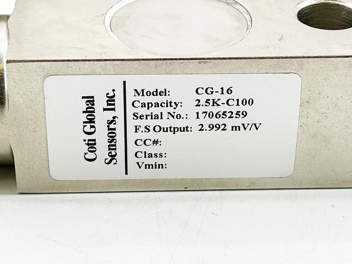 New Coti Global CG-16 Pressure Sensor 2.5K-C100 2.992mV/V